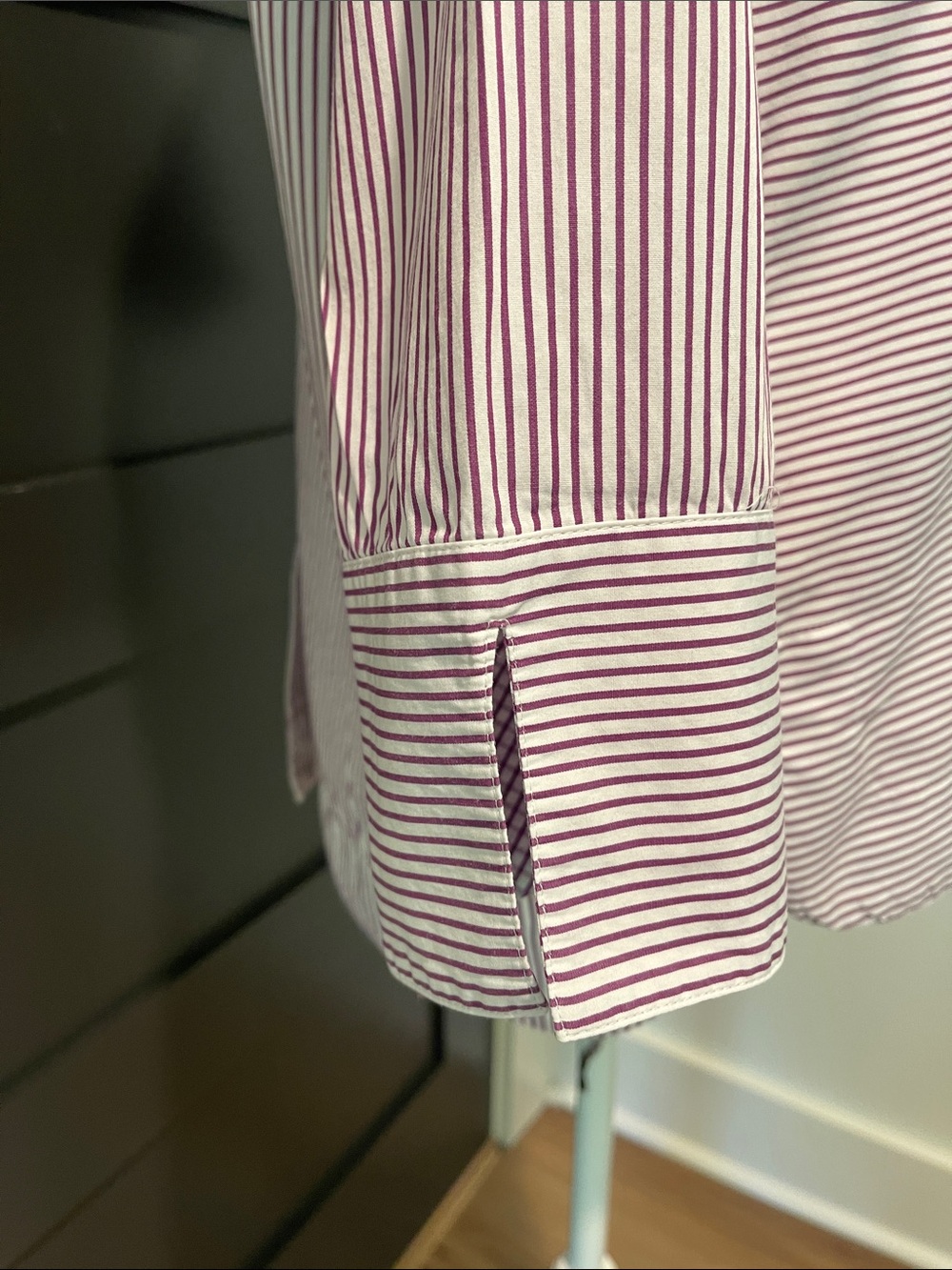 Hinson Wu Luxury Designer Aileen Striped Button Blouse Size S - Picture 4 of 8